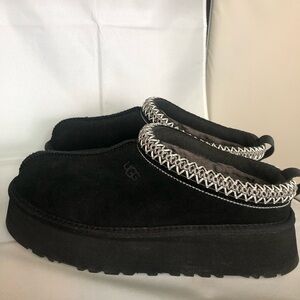 UGG Black Suede Slip-On Shoes